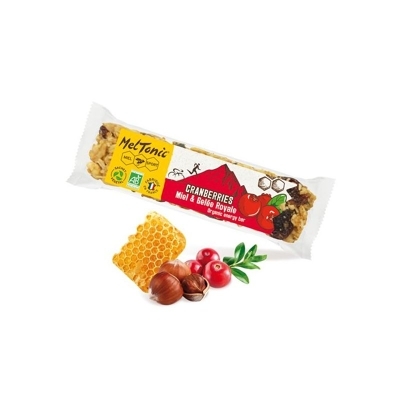 Meltonic - Barre Cereales Bio Cranberries & Noisettes Grillees - Energy bar